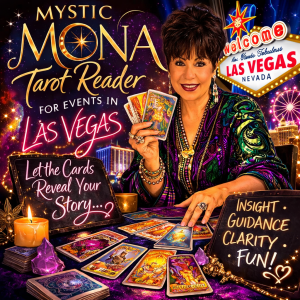 Mystic Mona®️ www.mona.vegas #psychic #tarot #mysticmona #lasvegas #Fortuneteller #BacheloretteParty #lasvegaspsychic #lasvegastarot #PrivateSessions #intuitive #IntuitiveTarotConsultant #psychicphonesessions #celebritypsychic #sisterwivespsychic #jimmykimmelpsychic #famouspsychic #PsychicArtsLicensed #cardofthemoment #lasvegas #intuitivetarot #vegastarot fortune teller, Las Vegas psychic, convention entertainment, #tradeshowtalent, Trade show talent, Las Vegas tarot reader, #conventionpsychic, best psychic in Las Vegas, #tradeshowtalent, #tradeshowentertainment, #fortunetellerentertainment, Fortune Teller entertainment, VIP Psychic, #vippsychic #lasvegasbestpsychic #psychiclasvegas #sisterwivespsychic #psychiconsisterwives #psychicentertainment #lasvegaspsychicentertainment, #lasvegastarotentertainment #slottournamentpsychic #highrollerpsychic high roller psychic, #weddingsreception, holiday psychic #halloweenpsychic #holidaypsychic #tradeshowfortuneteller, cocktail psychic #cocktailpsychic