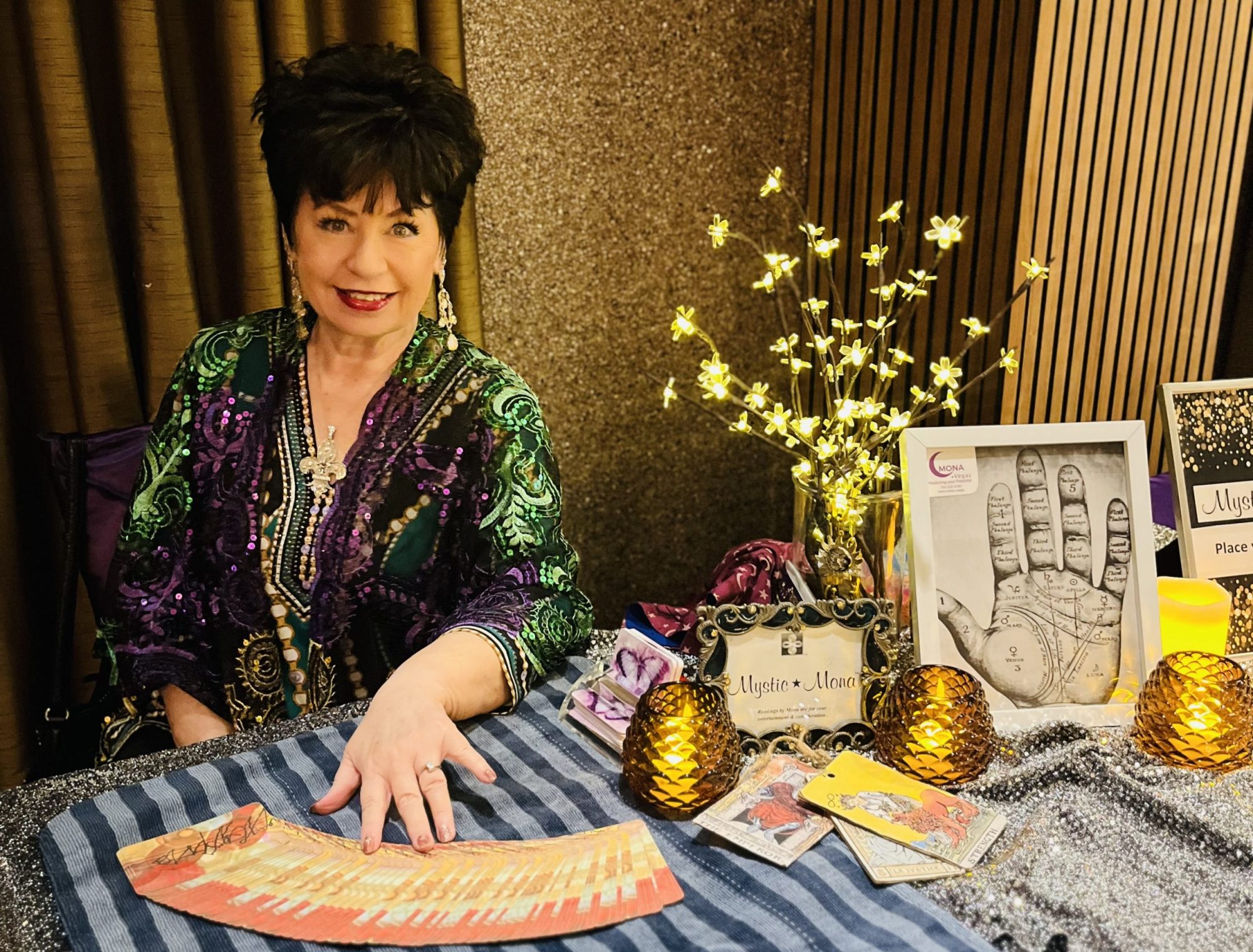 Mystic Mona®️ www.mona.vegas #psychic #tarot #mysticmona #lasvegas #Fortuneteller #BacheloretteParty #lasvegaspsychic #lasvegastarot #PrivateSessions #intuitive #IntuitiveTarotConsultant #psychicphonesessions #celebritypsychic #sisterwivespsychic #jimmykimmelpsychic #famouspsychic #PsychicArtsLicensed #cardofthemoment #lasvegas #intuitivetarot #vegastarot fortune teller, Las Vegas psychic, convention entertainment, #tradeshowtalent, Trade show talent, Las Vegas tarot reader, #conventionpsychic, best psychic in Las Vegas, #tradeshowtalent, #tradeshowentertainment, #fortunetellerentertainment, Fortune Teller entertainment, VIP Psychic, #vippsychic #lasvegasbestpsychic #psychiclasvegas #sisterwivespsychic #psychiconsisterwives #psychicentertainment #lasvegaspsychicentertainment, #lasvegastarotentertainment #slottournamentpsychic #highrollerpsychic high roller psychic, #weddingsreception, holiday psychic #halloweenpsychic #holidaypsychic #tradeshowfortuneteller, cocktail psychic #cocktailpsychic